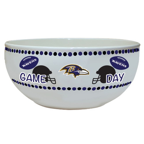 Baltimore Ravens Ceramic Large Game Day Bowl