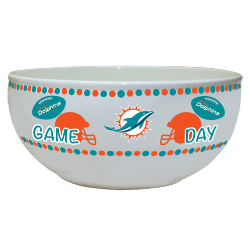Miami Dolphins Ceramic Large Game Day Bowl