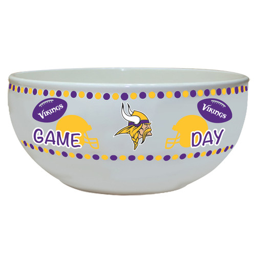 Minnesota Vikings Ceramic Large Game Day Bowl