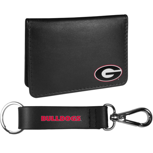 Georgia Bulldogs Weekend Bi-fold Wallet & Strap Key Chain