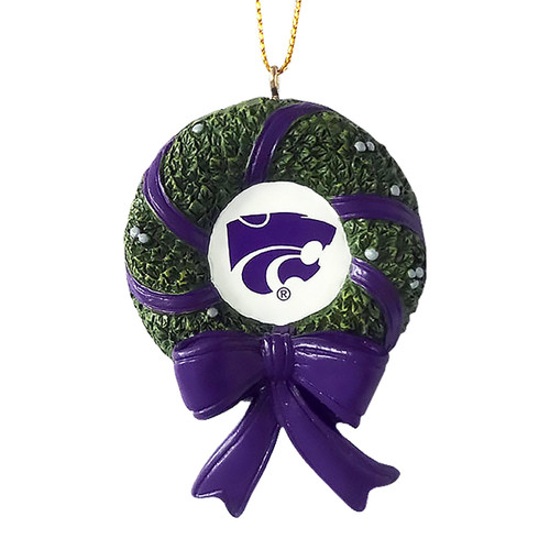 Kansas State Wildcats Wreath Ornament