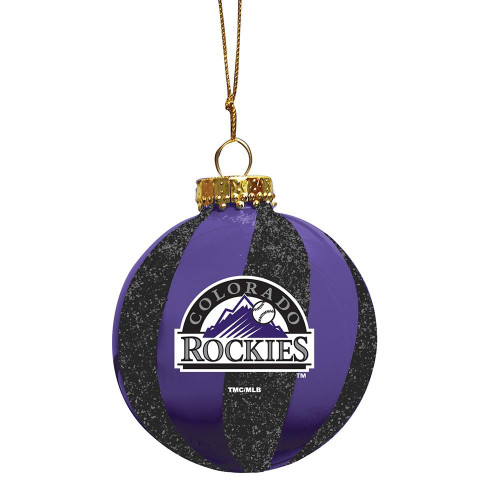 Colorado Rockies 3"" Sparkle Ball Ornament