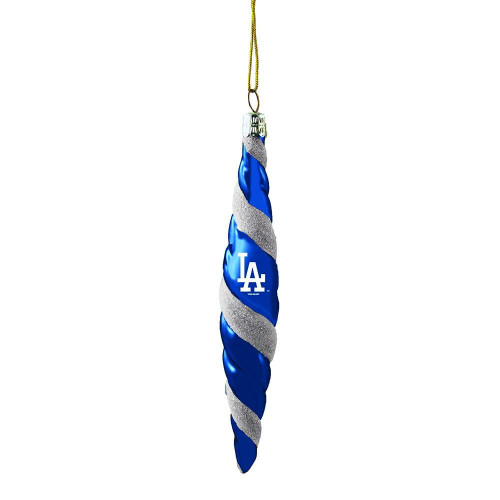 Los Angeles Dodgers Team Color Swirl Ornament
