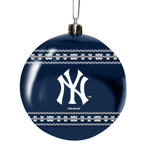 New York Yankees 3"" Sweater Ball Ornament