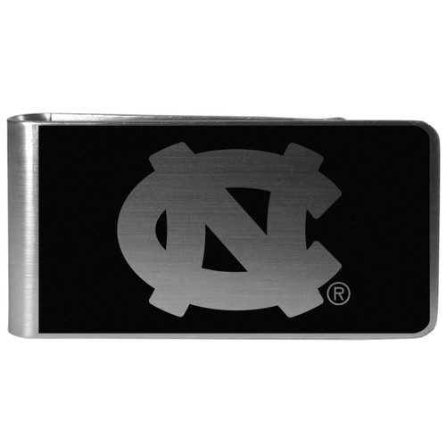 North Carolina Tar Heels Black and Steel Money Clip