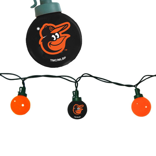 Baltimore Orioles 8' Team Color String Lights