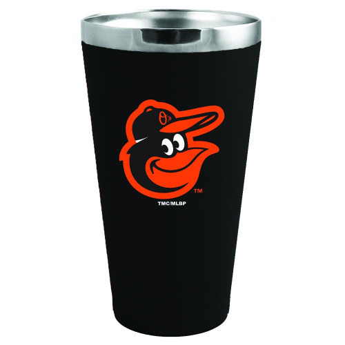 Baltimore Orioles 16 oz. Stainless Steel Matte Pint Glass