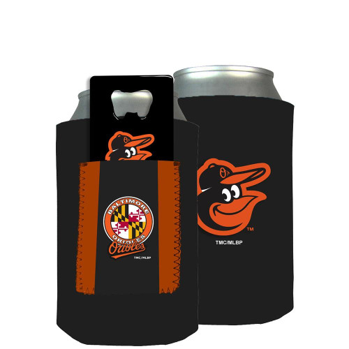 Baltimore Orioles Neoprene Can Insulator with Bottle Opener