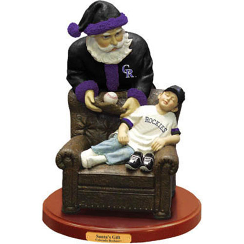 Colorado Rockies Santa's Gift Figurine