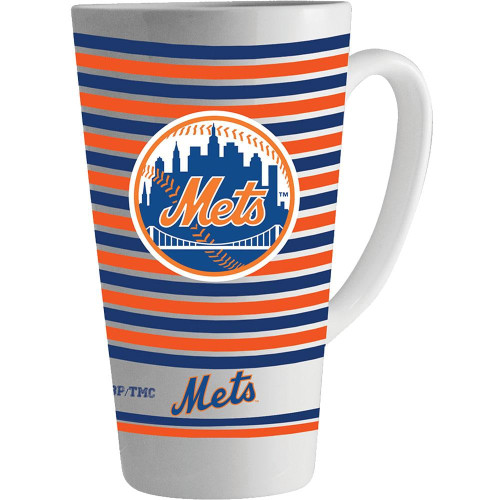 New York Mets 16 oz. Team Mascot with Logo Latte Mug