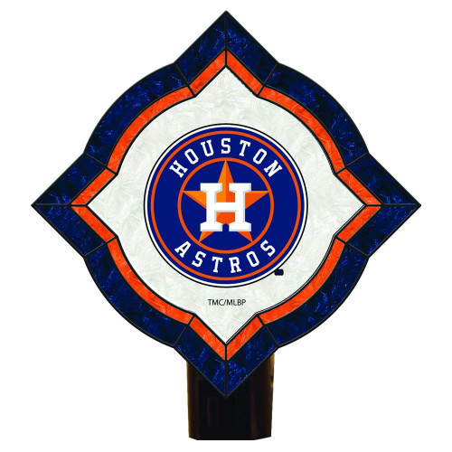Houston Astros Art Glass Vintage Nightlight