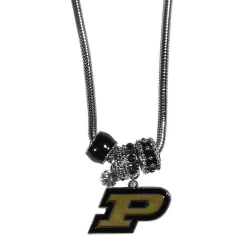 Purdue Boilermakers Euro Bead Necklace