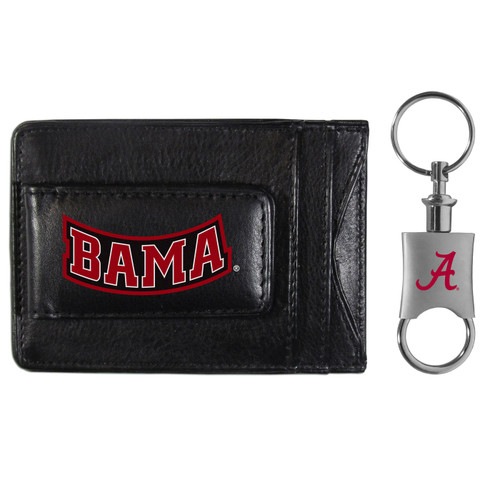 Alabama Crimson Tide Leather Cash & Cardholder & Valet Key Chain