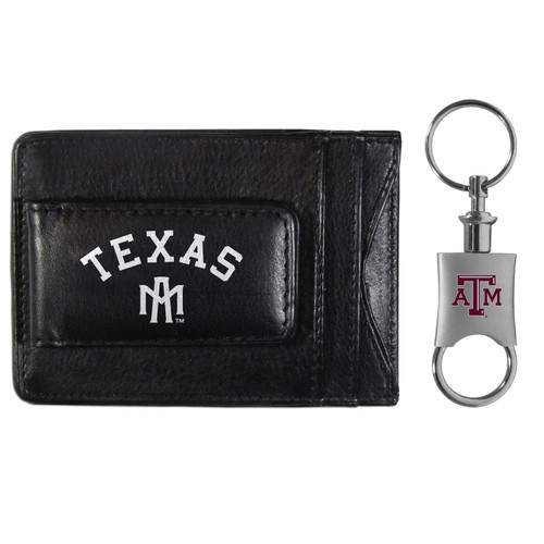 Texas A&M Aggies Leather Cash & Cardholder & Valet Key Chain