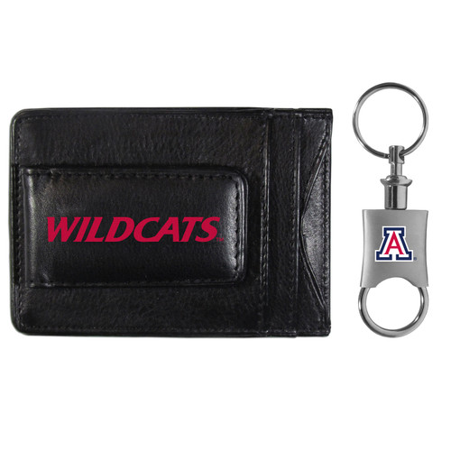 Arizona Wildcats Leather Cash & Cardholder & Valet Key Chain