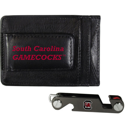 South Carolina Gamecocks Leather Cash & Cardholder & Key Organizer