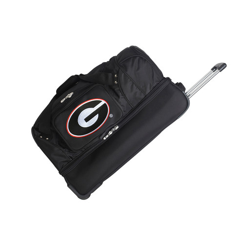 Georgia Bulldogs 27" Drop Bottom Wheeled Duffle Bag