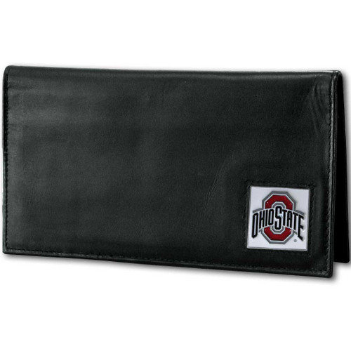 Ohio State Buckeyes Deluxe Leather Checkbook Cover