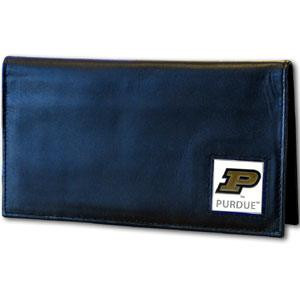 Purdue Boilermakers Deluxe Leather Checkbook Cover