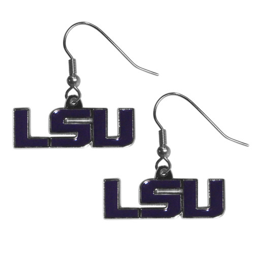 LSU Tigers Chrome Dangle Earrings