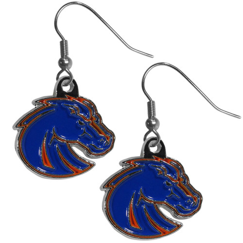 Boise State Broncos Chrome Dangle Earrings