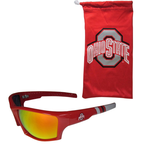 Ohio State Buckeyes Edge Wrap Sunglass and Bag Set