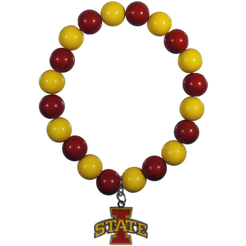 Iowa State Cyclones Fan Bead Bracelet