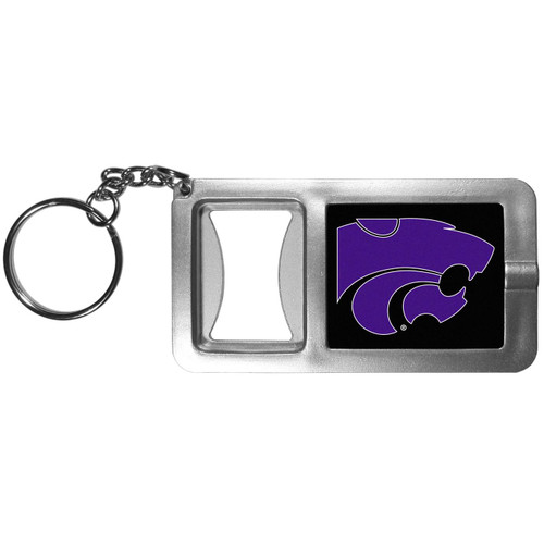 Kansas State Wildcats Flashlight Key Chain with Bottle Opener