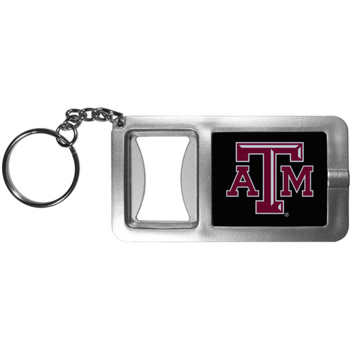 Texas A&M Aggies Flashlight Key Chain with Bottle Opener