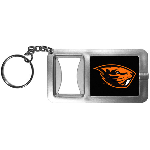 Oregon State Beavers Flashlight Key Chain with Bottle Opener