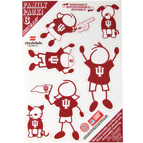 Indiana Hoosiers Small Family Decal Set