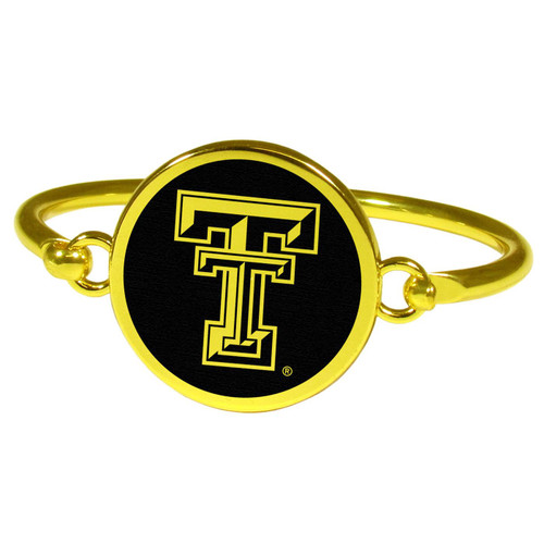 Texas Tech Red Raiders Gold Tone Bangle Bracelet