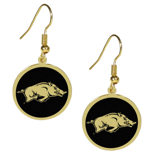 Arkansas Razorbacks Gold Tone Earrings