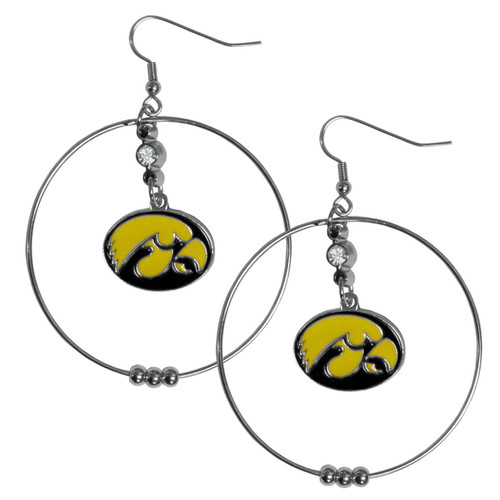 Iowa Hawkeyes 2" Hoop Earrings