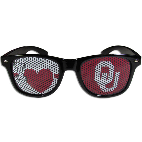 Oklahoma Sooners Black I Heart Game Day Shades