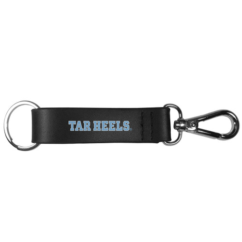 North Carolina Tar Heels Black Strap Key Chain