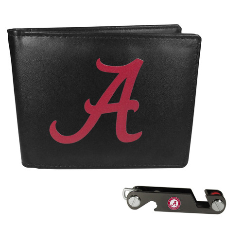 Alabama Crimson Tide Leather Bi-fold Wallet & Key Organizer