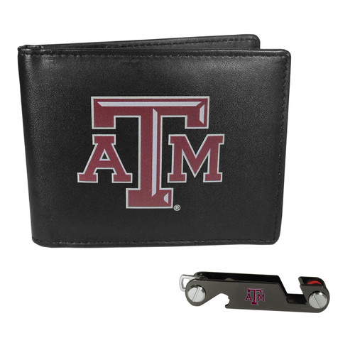 Texas A&M Aggies Leather Bi-fold Wallet & Key Organizer