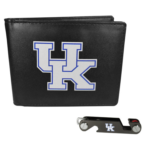 Kentucky Wildcats Leather Bi-fold Wallet & Key Organizer