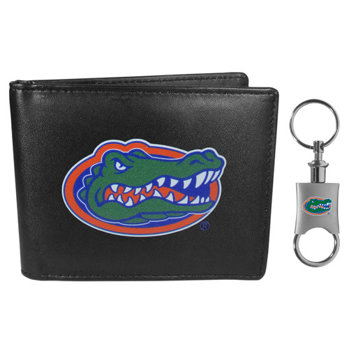 Florida Gators Leather Bi-fold Wallet & Valet Key Chain