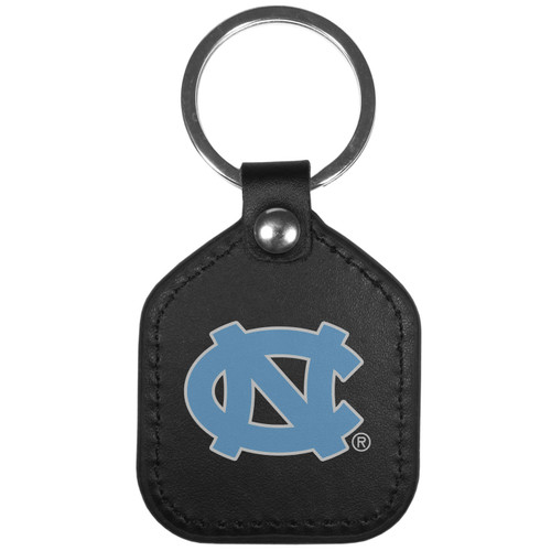 North Carolina Tar Heels Leather Square Key Chain