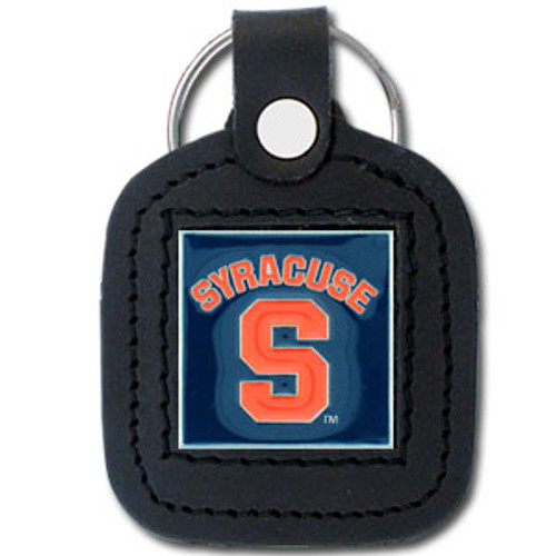 Syracuse Orange Square Leather Key Chain