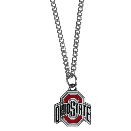 Ohio State Buckeyes Chain Necklace with Small Charm