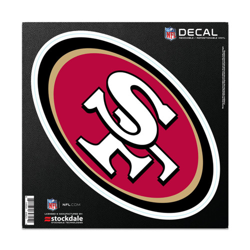 San Francisco 49ers 6" x 6" All Surface Logo Decal