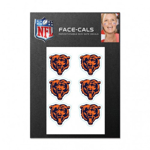 Chicago Bears Tattoo Face Decals