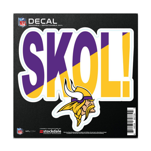Minnesota Vikings 6" x 6" All Surface Slogan Decal