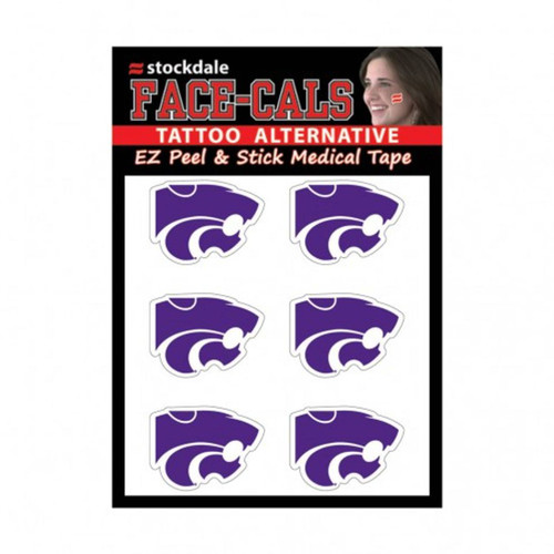 Kansas State Wildcats Tattoo Face Decals