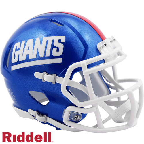 New York Giants Color Rush Riddell Collectible Mini Speed Style Football Helmet