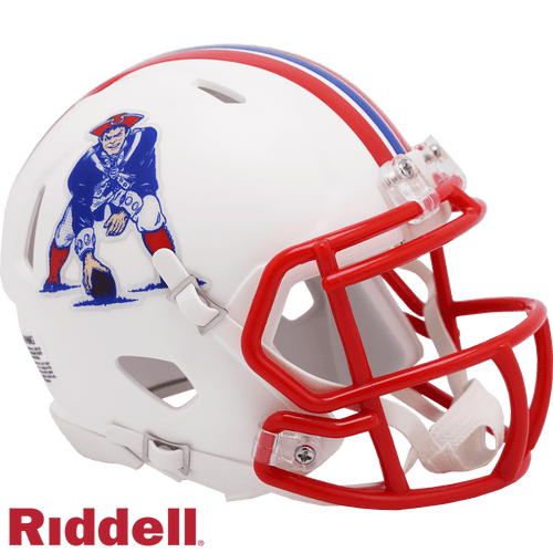 New England Patriots 1990-1992 Riddell Collectible Mini Speed Style Football Helmet
