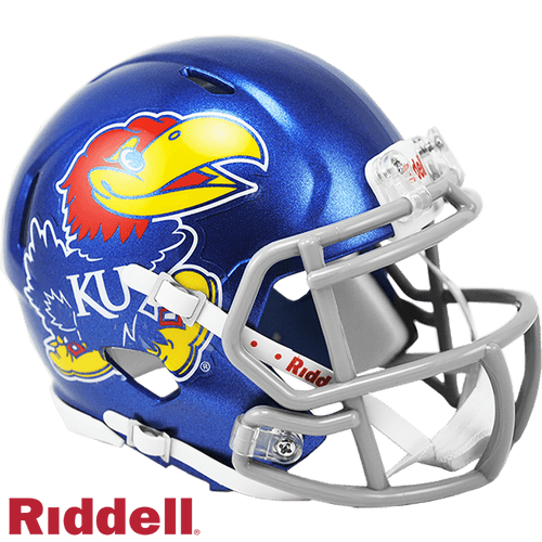Kansas Jayhawks Riddell Collectible Mini Speed Style Football Helmet